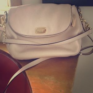 Michael Kors blush pink handbag.
